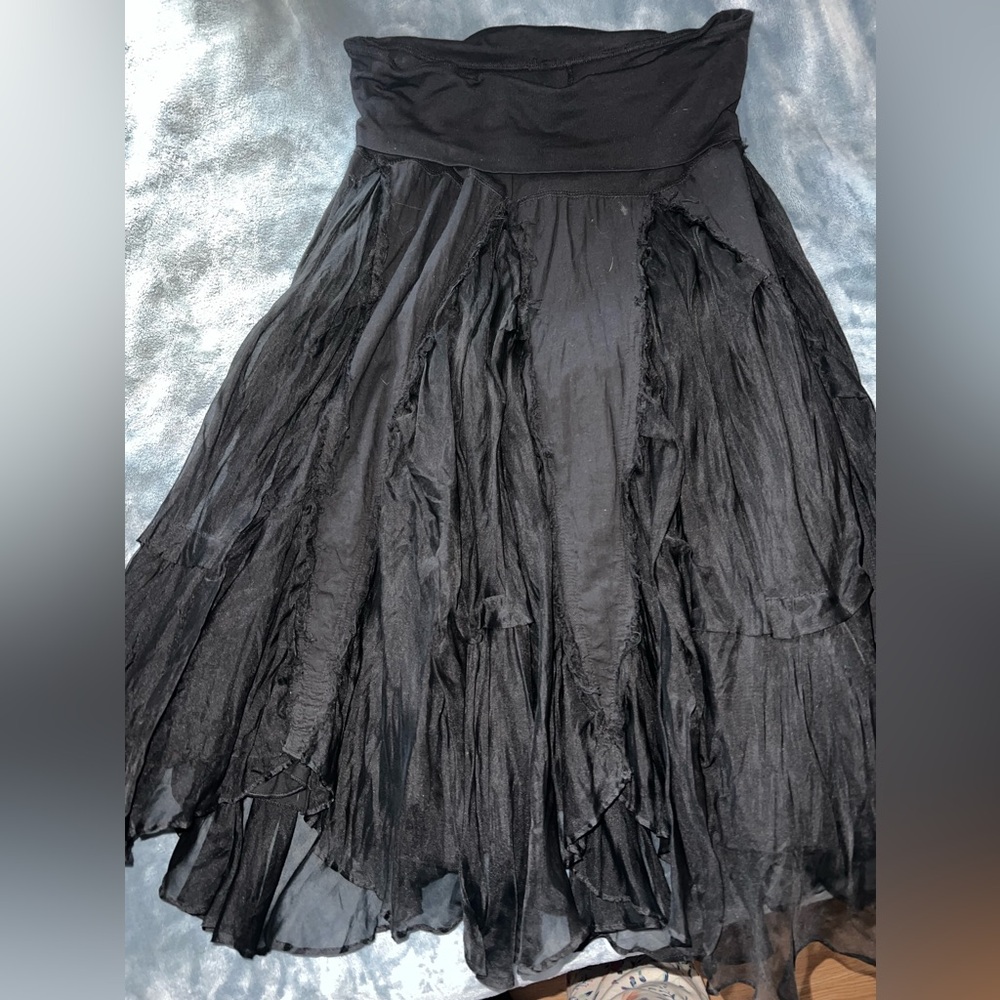 Tool & Linen Black Skirt